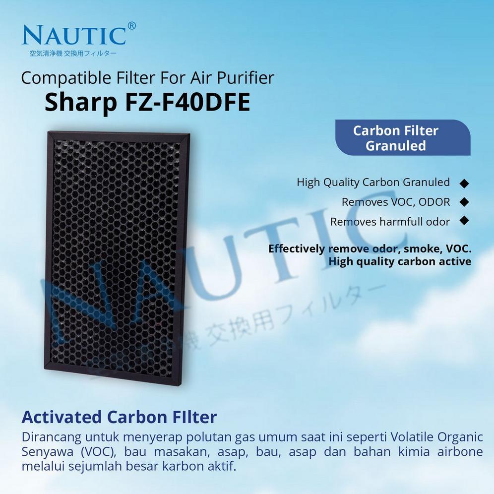New Deals Hepa Filter Sharp Air Purifier Fp-F40 Fp-F40Y Fp-Jm40Y Fp-Fm40Y Fz-F40Sfe Pengganti Filter