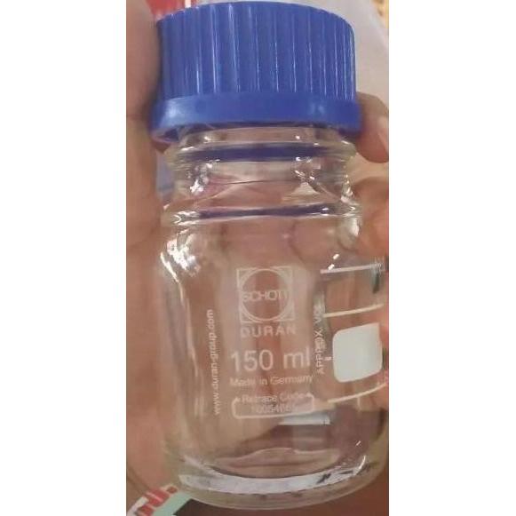 Duran Botol glass laboratorium 150ml Schott Duran