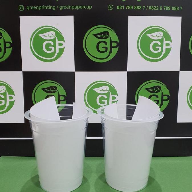 Essen- Plastik Cup Pp 14 Oz Starindo Model Lebar 7 Gr (Hanya Gelas)