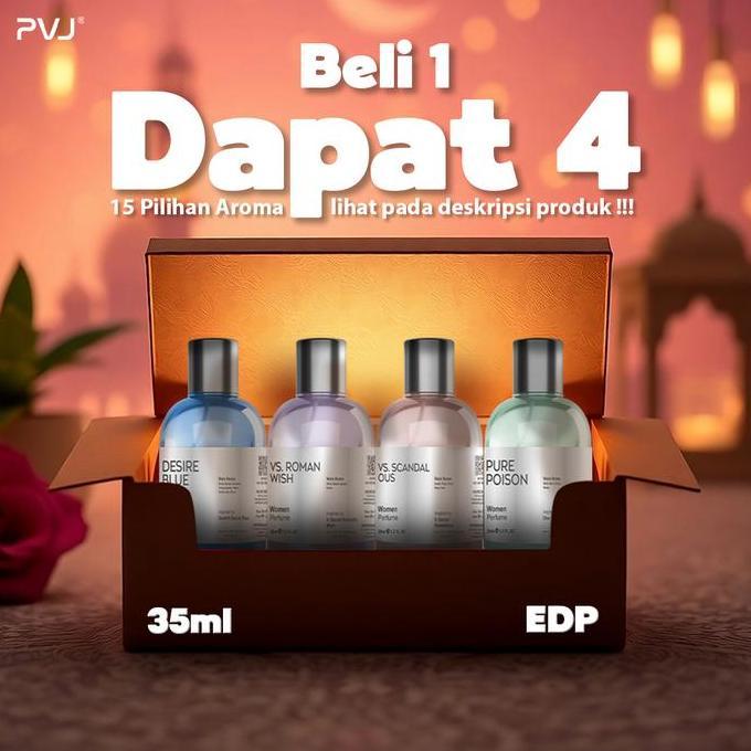 Cod,Bisa- Pvj 99 Parfume Beli 1 Parfum Dapat 4 Parfum