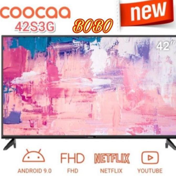 TERLARIS COOCAA SMART ANDROID TV 42S3G-42 INCH ANDROID 9 YOUTUBE NETFLIX
