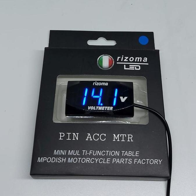 VOLT METER RIZOMA - VOLT METER AKI - PENGUKUR DAYA AKI - VOLT METER 12 BERGARANSI