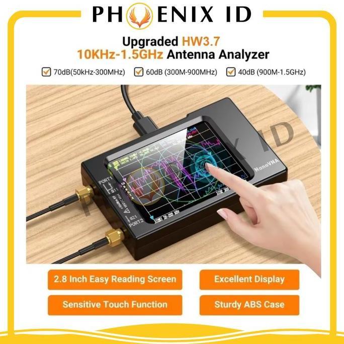 NANOVNA-H V3.7 NEW 2025 NANOVNA H VECTOR NETWORK ANALYZER 10KHZ - 1.5 GHZ HF VHF UFH ANTENNA ANALYZE