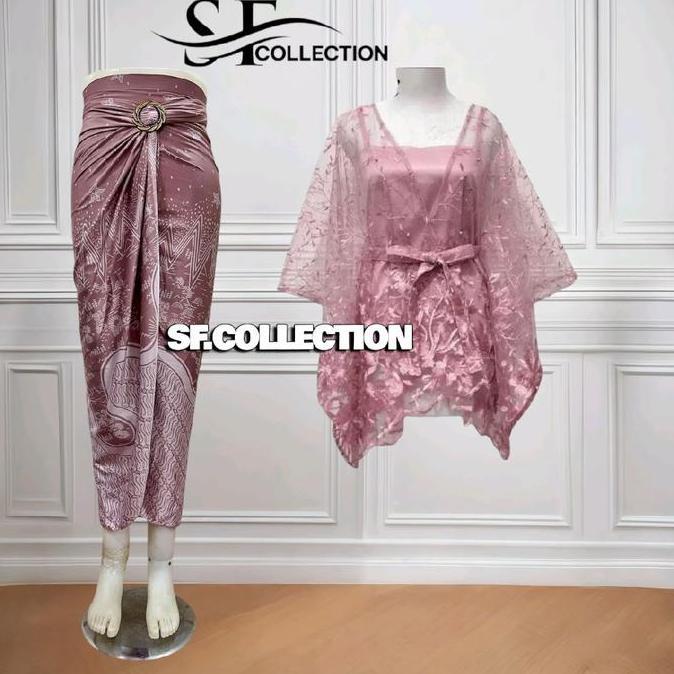 OOTD satu set roklilit batik dan outer cocok buat kondangan bridesmaid dan wisuda Kebaya OOTD