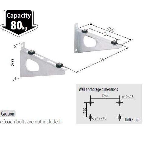 TERLARIS INABA DENKO C-BZFG-L BRACKET OUTDOOR AC 0.5 PK 1 PK S/D 5 PK ASLI JEPANG UNIVERSAL BERKUALI