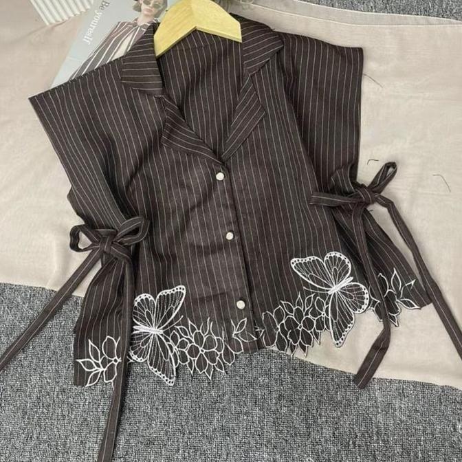 TERKINI ROMPI ELIYE VEST WANITA ELEGAN / MARIPOSA VEST BORDIR SEMIWOLL / OUTER BORDIR TERKINI