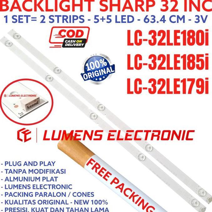 TERLARIS BACKLHT TV LED SHA 32 INC LC 32LE180 32LE185 32LE179 32LE180I 32LE185I 32LE179I LC-32LE180I