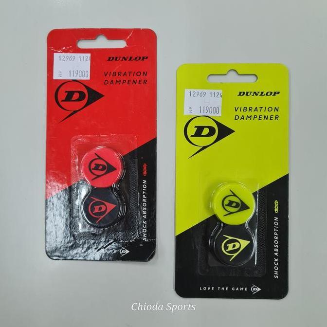 TERLARIS DAMPER DAMPNER VIBRATION DAMPENER PEREDAM SENAR RAKET TENIS DUNLOP BULAT ISI 2 ORINAL