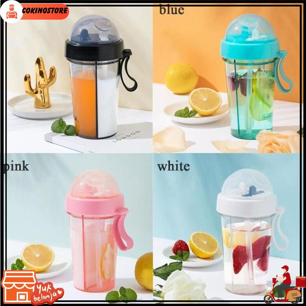 Duet Couple Bottle Travel Botol Minum Duet Use Bottle Dua Sisi - Botol 2 Sisi - Zansenshop Grade A