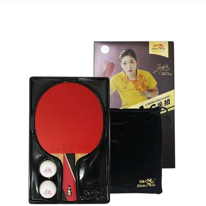 TERBARU - BET PIMPONG DOUBLE FISH 8A-C CARBON ORIGINAL PRO PLAYER BAT TENIS MEJA Super Light Weight 
