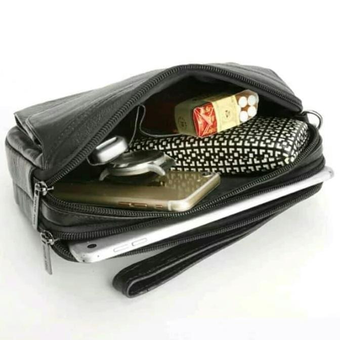 Tas Pria Hand Bag Kulit 2265 Hitam (Tas Tangan Pria,Tas Tenteng/Jinjing,Tas Bua