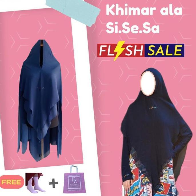 DISKON SPECIAL  Khimar Branded Artis Selebgram like Sisesa Sjsesa Hijab Jilbab Syari DISKON SPECIAL 