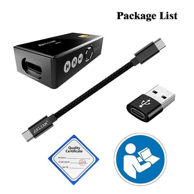 Sale Akliam Pd1 Dual Cs43198 Dac Chip Usb Type C To 3.5Mm / 4.4Mm Adapter