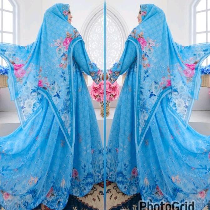 BELI Mawar Berlian Syakira syar'i premium Gamis Muslim Ceruty Printing Syari BELI