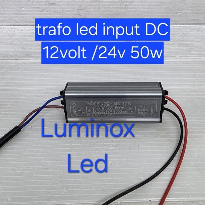 Ready trafo sorot led 50w 50watt dc 12v 12volt / driver led 50w 50watt 12vdc
