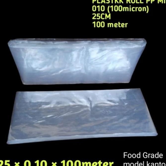 Plastik Roll Pp Mika 010 25Cm Plastik Tebal Snack