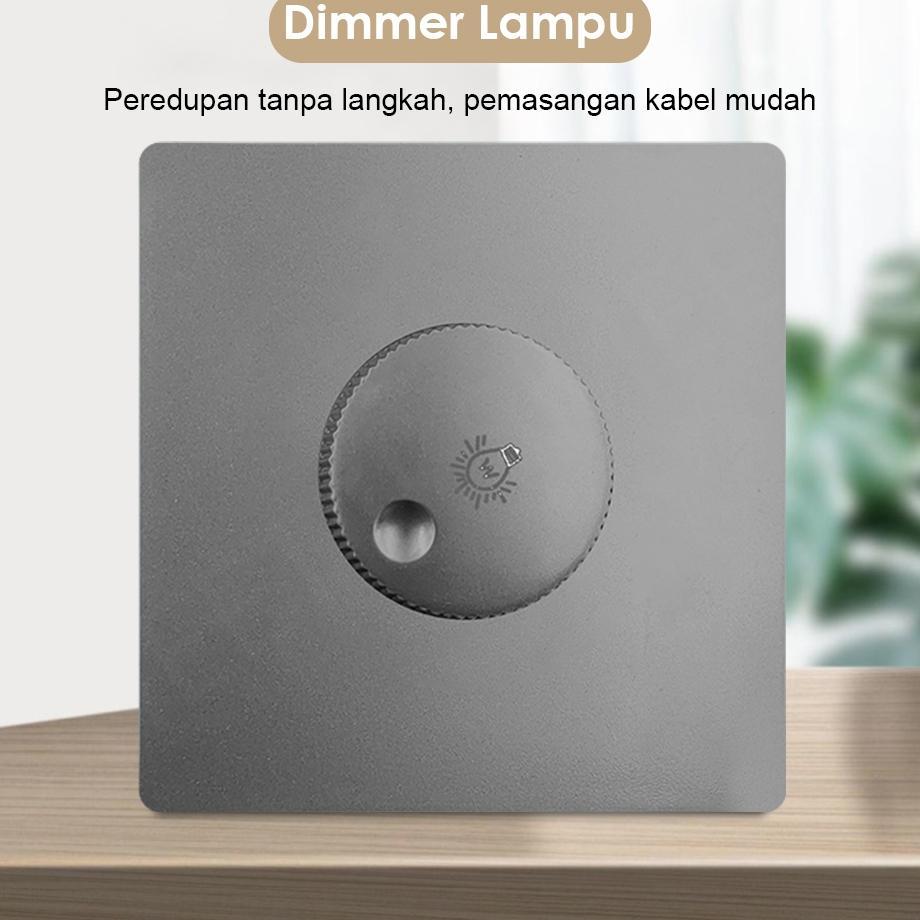 Saklar Dimmer Lampu 220V Tahan Api Aman Dimmer Lampu/ Switch Peredup Cahaya Lampu/ 220V