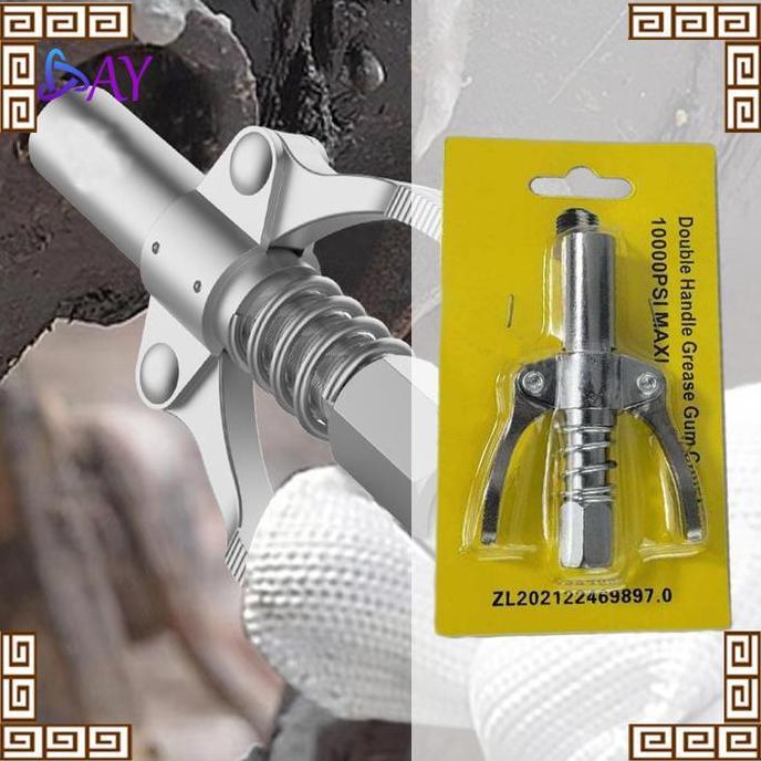 VIVIJEE Alat Grease Coupler/Grease Gun Dengan/Grease Coupler Kepala- Perak PROTOK
