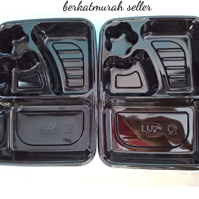 Mika Bento Sekat 4 Coklat 1Pack 50Pcs Merk Ori
