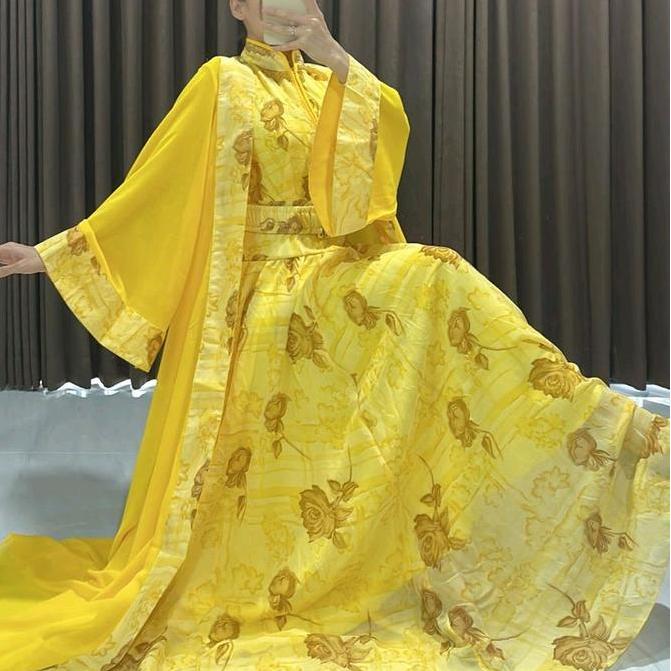 LIFESTYLE XIERA Long Dress Ceruti Premium Anti Kusut Cocok untuk Hangout & Berlibur Wanita Vintage C