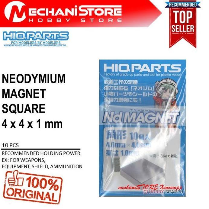 Ready HIQ PARTS NEODYMIUM MAGNET SQUARE 4x4x1 MM - HIQPARTS N52 MAGNET