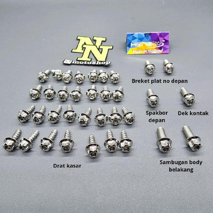 SET BAUT BODY MIO SPORTY SMILE PROBOLT STAINLESS THAILAND