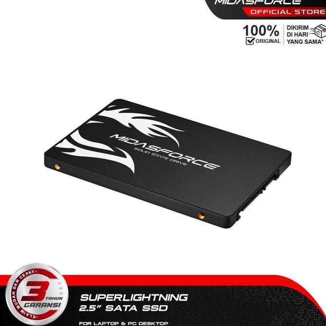 SSD 512GB Midasforce Superlightning SATA 3 6GB/s untuk Laptop dan PC SATA III Internal Storage pengg
