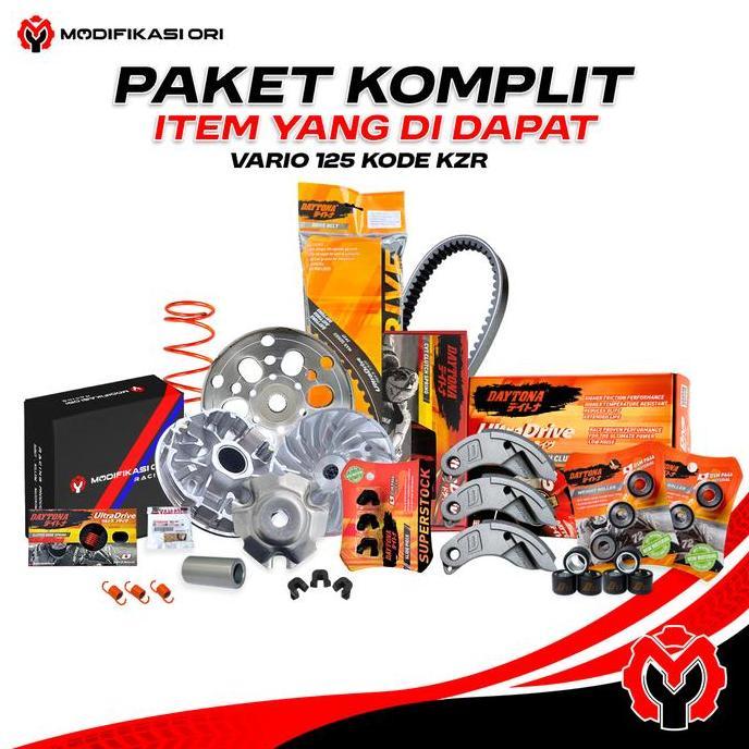 Kzr - Paket Upgrade Daytona Cvt Vario 125 Paketan Kirian Cvt Pcx Adv Vario 125 Cvt Pcx Per Cvt 1500 