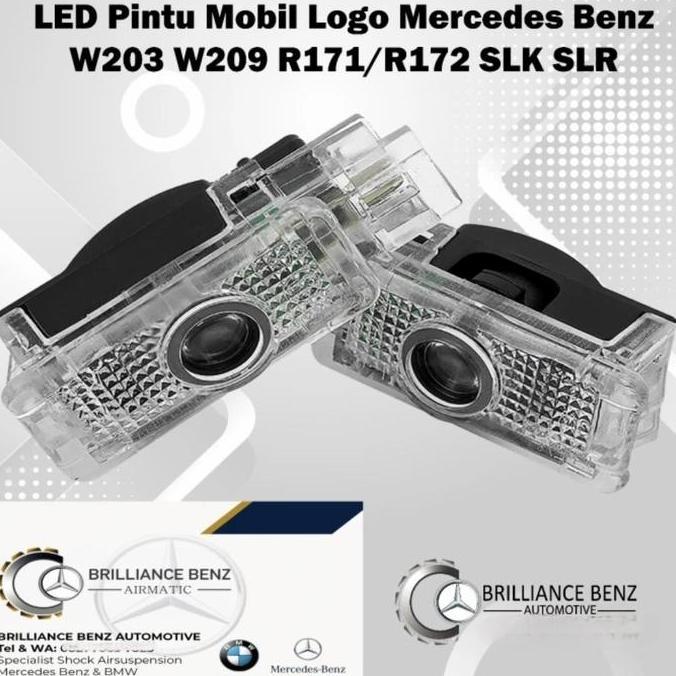 Lampu Pintu Mobil Led W203 Slk R171/R172 Logo Mercedes Benz Led Car