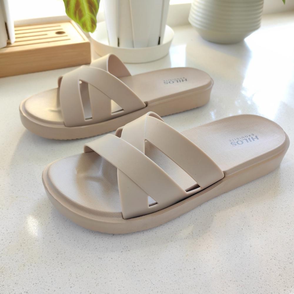 Termurah Sandal Perempuan Korea Style Elegan Terbaru 2025 Sandal Wanita Teplek Empuk Karet Sandal Wa