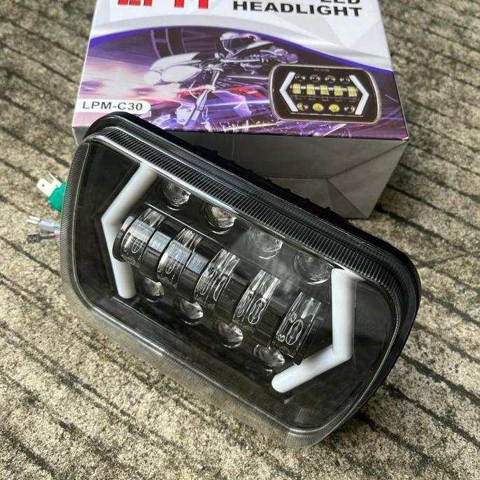 Lampu Depan Led  Kotak 7 Inch Jeep Feroza L300 Taft-Led