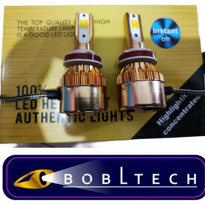 Bobltech Lampu Headlamp Foglamp Mobil Led Dua Warna H1 H3 H11 H7 Hb4 12V - 24V Car