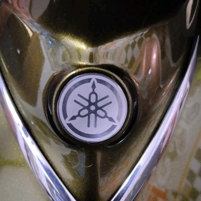 Emblem yamaha OK garansi yamalube at STAINLESS mio sporty mio smile mio ZR
