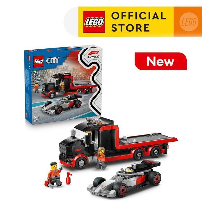 LEGO City 60493 F1 Display Truck with Audi F1 Race Car (508 Pieces), Mainan Anak Laki-Laki, Mainan M