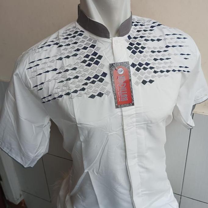 Clothes- Baju Koko Abdillah Lengan Pendek | Baju Koko Murah | Motif Random