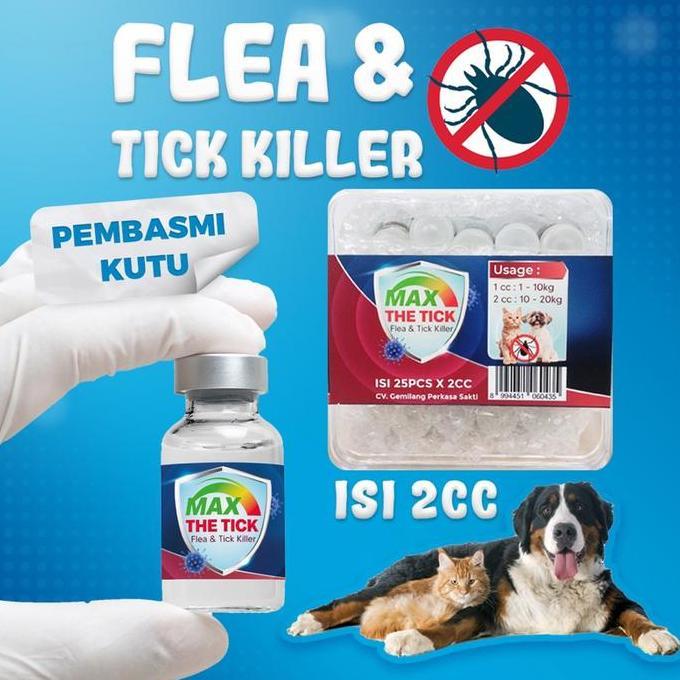 Max THETICK / THE TICK obat kutu tetes anjing kucing
