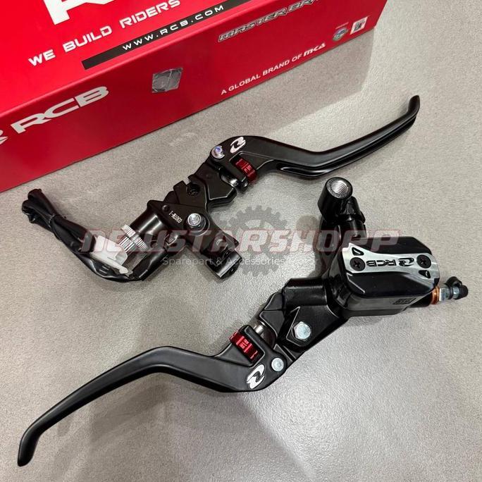 Paketan Master Rem RCB E3+ Plus 14mm set kanan kiri + switch rem Vario 110 125 150 160 Beat karbu fi
