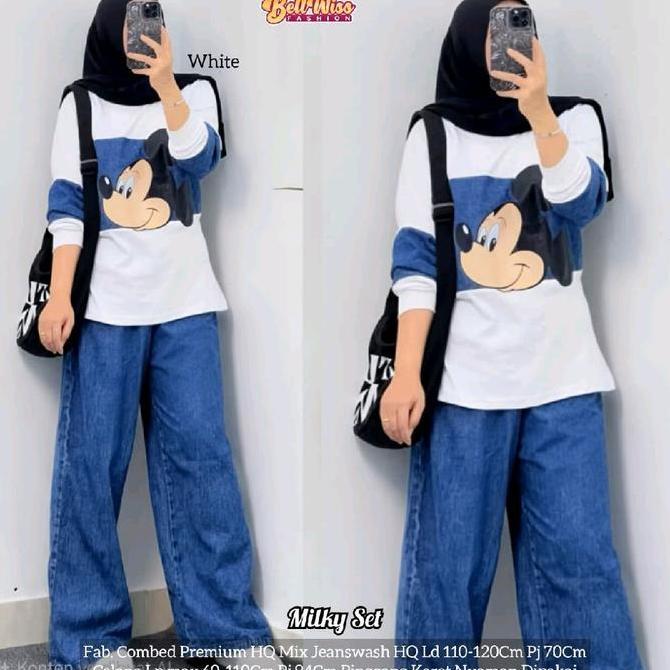 PREMIUM SETELAN JEANS DENIM PREMIUM TABITA SET TESIA SET MILKY SET DIANA SET ROLEA SET DITA SET BILQ