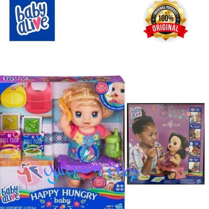 BABY ALIVE HAPPY HUNGRY BABY / Bisa makan, pup, minum, dan pipis
