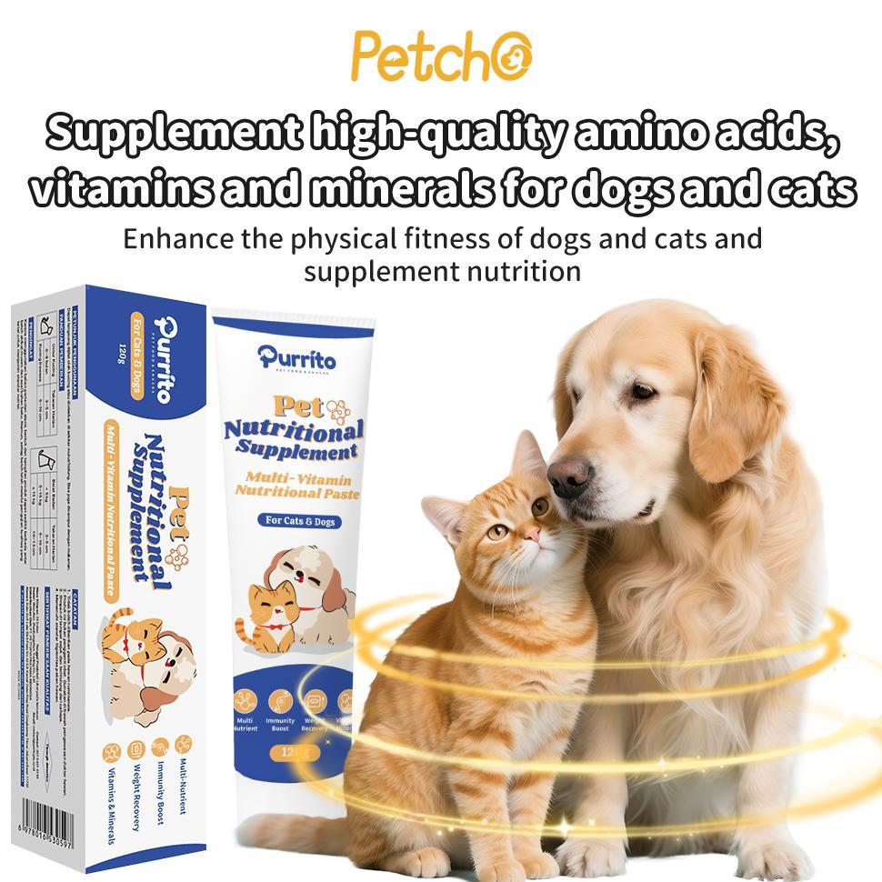 VIREON PURRITO PASTA VITAMIN KUCING ANJING 120G MALT ANTI HAIRBALL DAN MULTIVITAMIN SUPLEMEN KUCING 