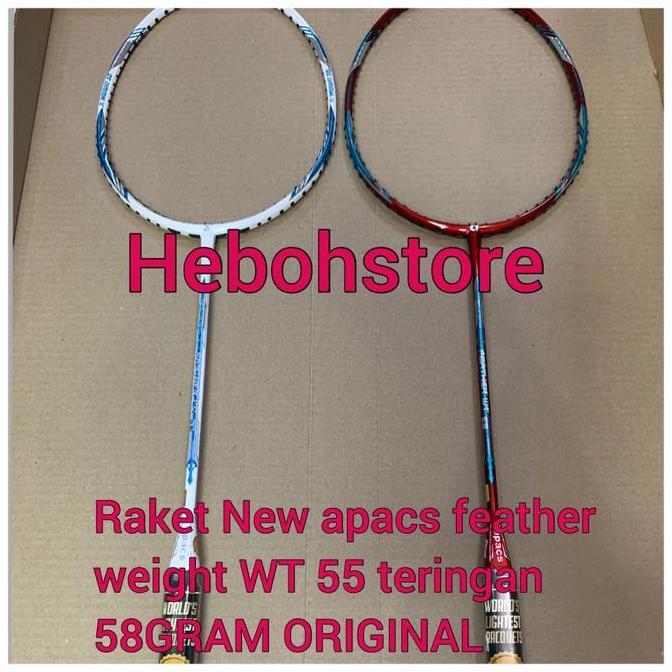 NEW Raket Badminton NEW Apacs FEATHER WT.55 nanotec kuat 35 LBS berat 58gr