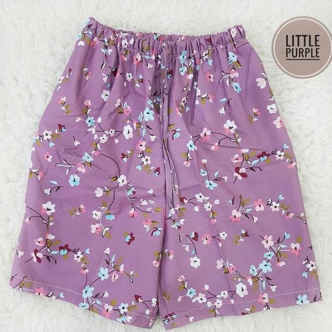 Wokex- Celana Pendek Katun Selutut Celana Katun Wanita Big Size