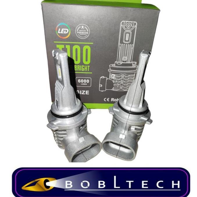 Bobltech Lampu Headlamp Mobil Led Hir2 9012 8000Lm T100 Super Bright