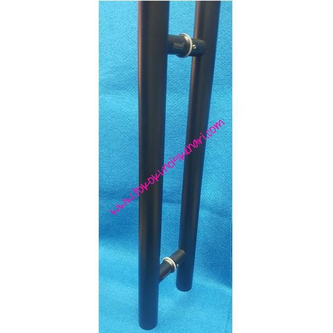 Tarikan Pintu Pipa Bulat Hitam 45cm / Pull Handle Pintu Utama 2daun Stainless Matt Black