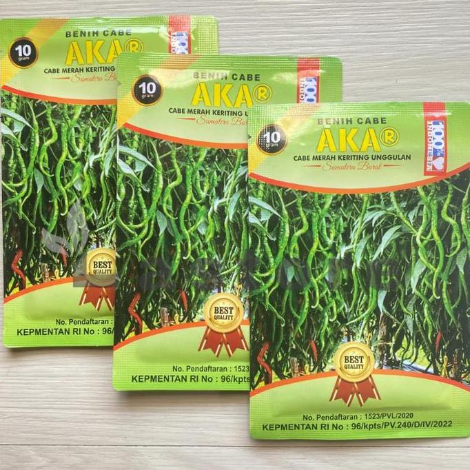 Benih Cabe Merah Keriting AKAR Isi 10 gram Kemasan Asli Pabrik