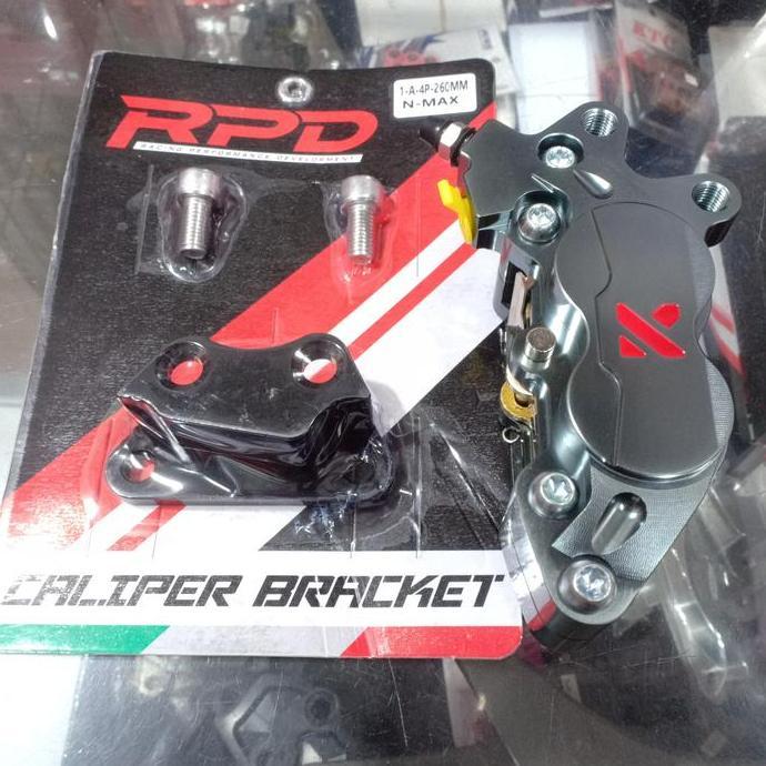 bracket kaliper 4p depan nmax 155 old new bottom shock standar ori/ breket 4 piston aerox 155 old ne