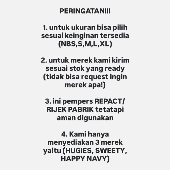 Whoiam- Popok Bayi Repack Non Kemasan|Pampers Celana Dan Perekat Anak 10-50Pcs Size Nbs/S/M/L/Xl Cam