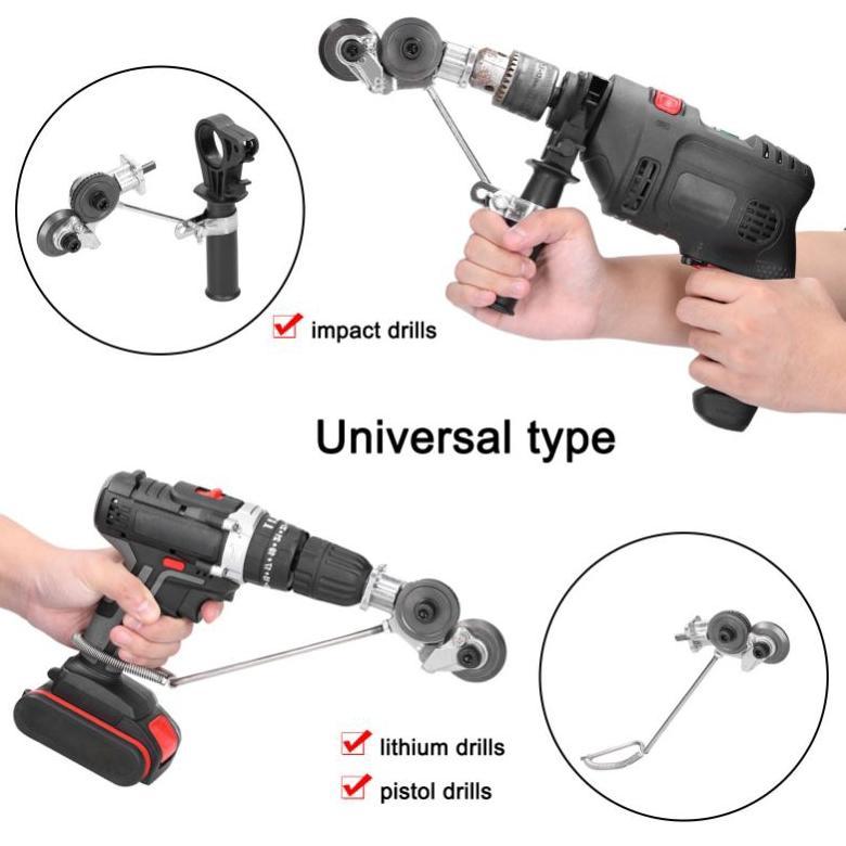 Adapter Bor Ke Gergaji Potong Seng / Plat / Metal Kepala Ganda Multifungsi Ks
