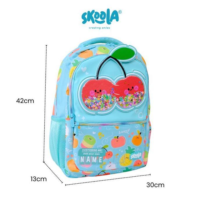 Skoola Tas Sekolah Anak SD Perempuan Cupcake Unifairy 3D Custome Name - Finzi Yozi Finzou