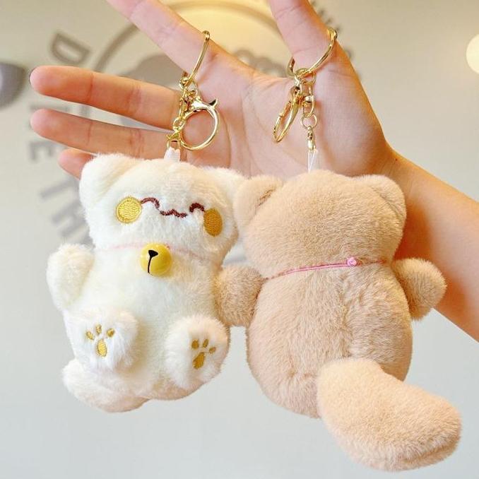 DILEDIU Gantungan Kunci Kucing/ Gantungan Kunci Boneka / Keychain Cute Cat / Gantungan Tas Boneka Im